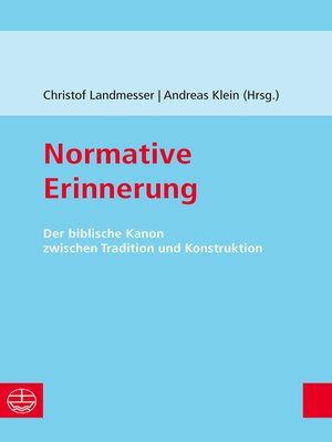 cover image of Normative Erinnerung